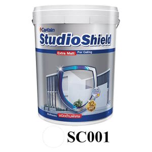 สีทาฝ้า สตูดิโอชิลด์ SC001 สีขาว (ถัง)