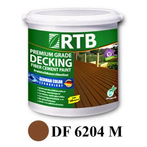 สีทาไม้พื้น สีไม้วอลนัท ชนิดด้าน DF 6204 M RTB