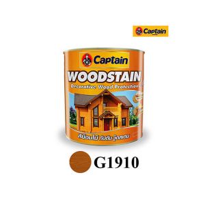 สีย้อมไม้กัปตัน ชนิดเงา G1910 สีไม้วอลนัทเข้ม (กป.)
