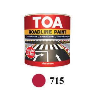 สีทาถนนสะท้อนแสง TOA 715 สีแดง