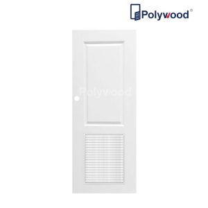 ประตู UPVC 70x200 PSW12 สีขาว (เจาะ)