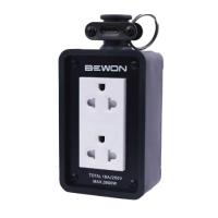 บล็อกยางพร้อมปลั๊กกราวด์คู่ 2x4 (BEWON) BW-22
